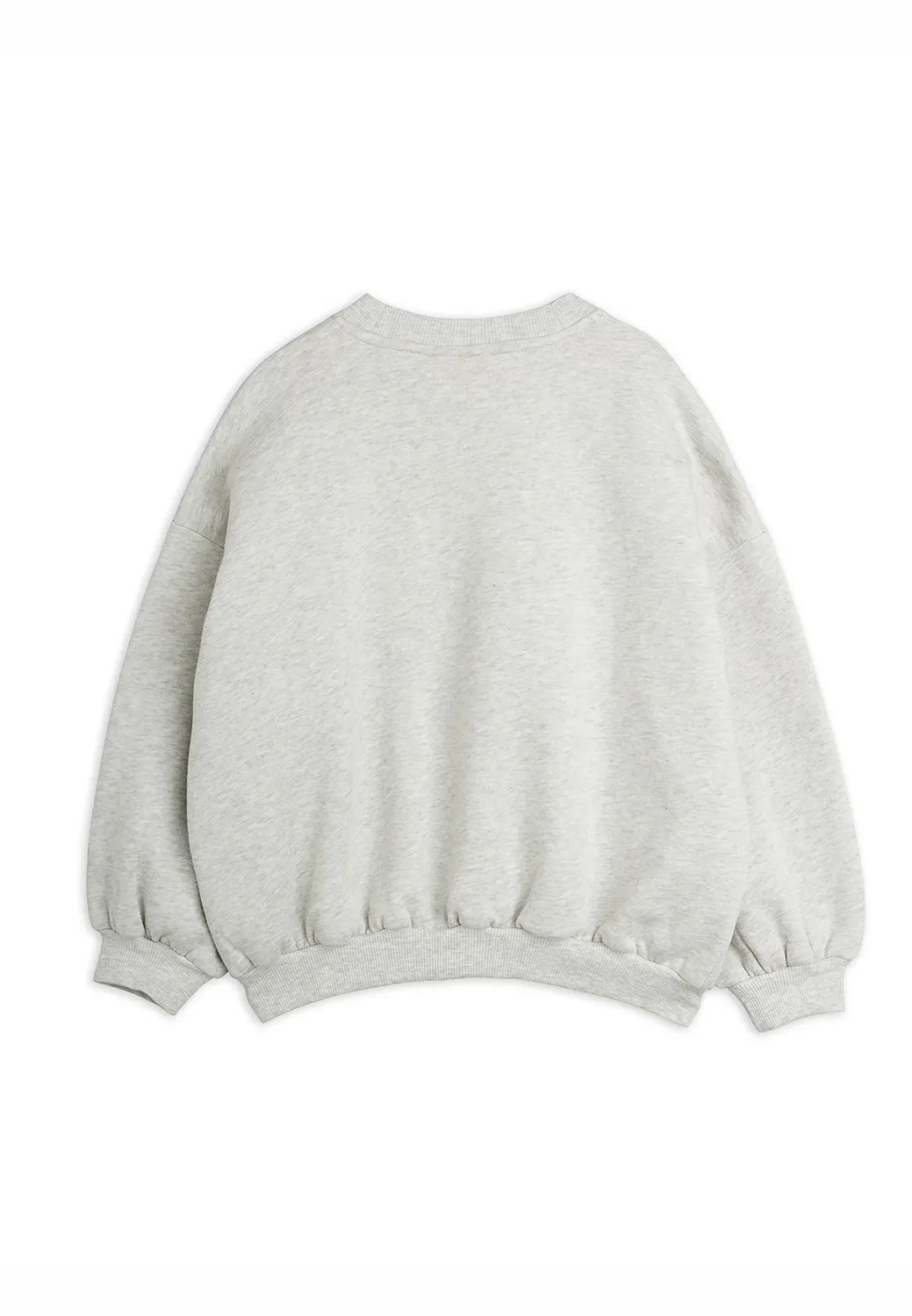 Толстовка унисекс с изображением землеройки и слона Mini Rodini, Grey Melange — фото 2
