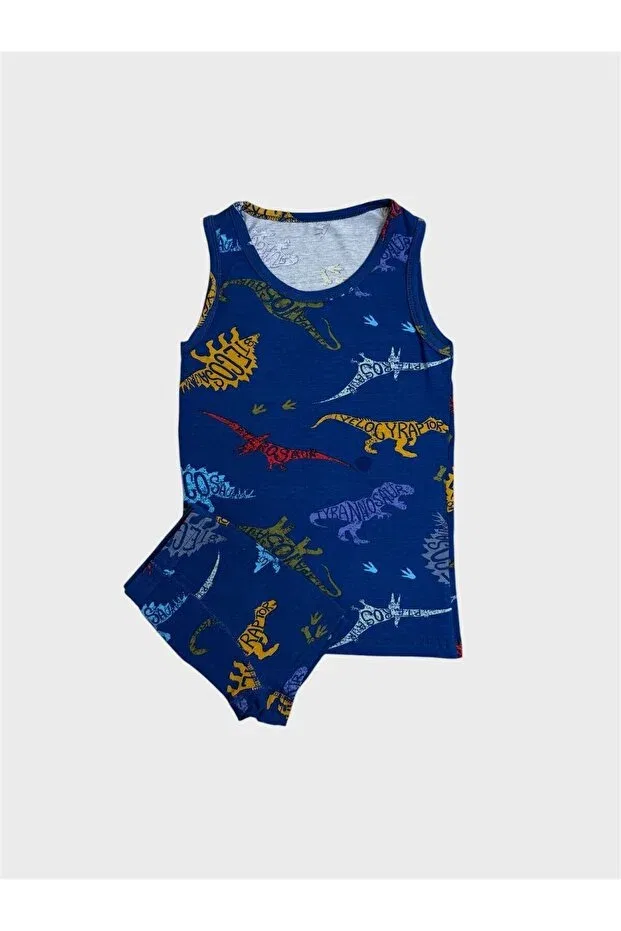 Детский комплект для мальчиков с длинным рукавом Elmas Kids, Navy Blue — фото 3