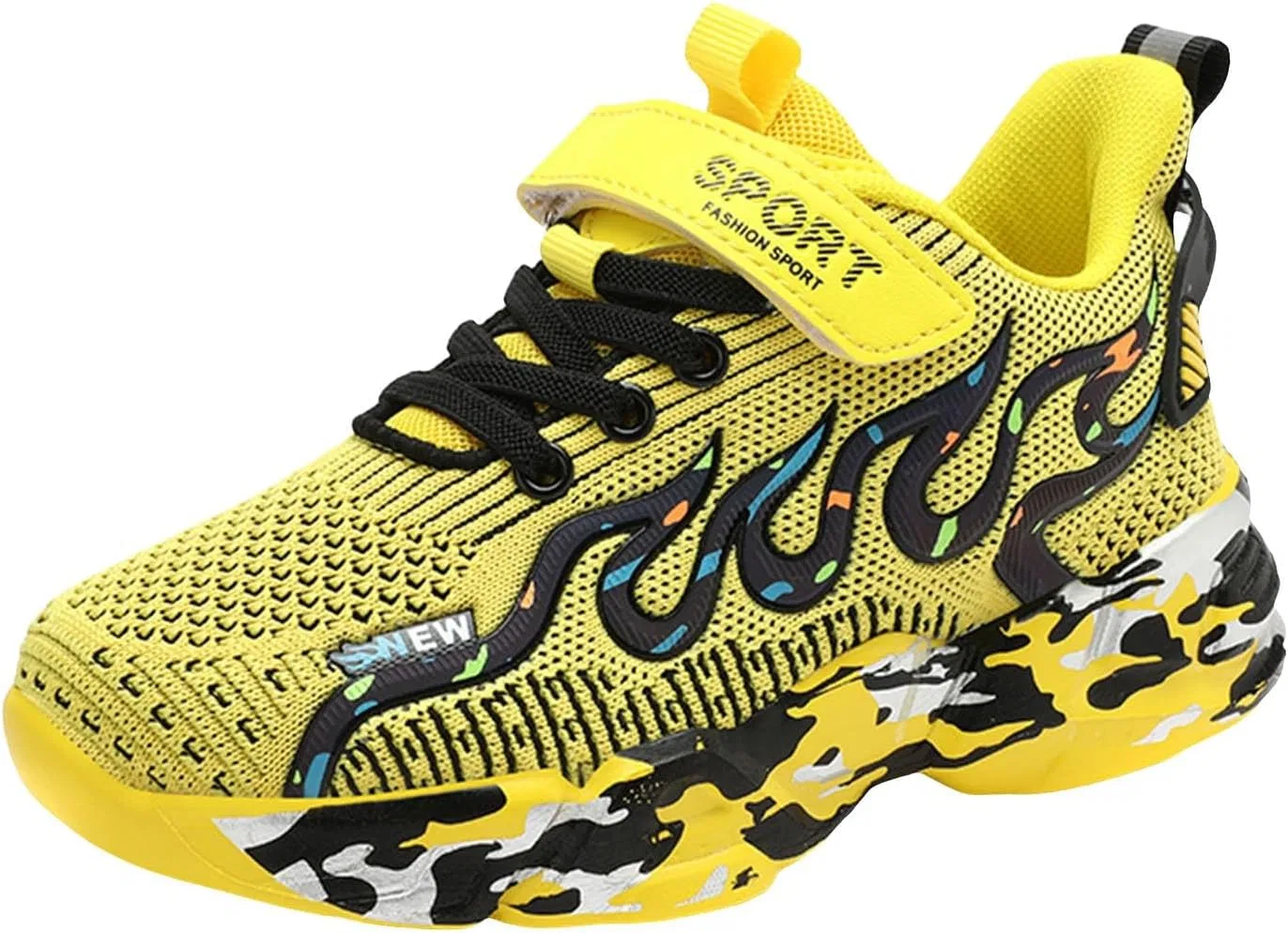Детские кроссовки для девочек с сетчатым верхом Athletic Tennis Shoes, Yellow