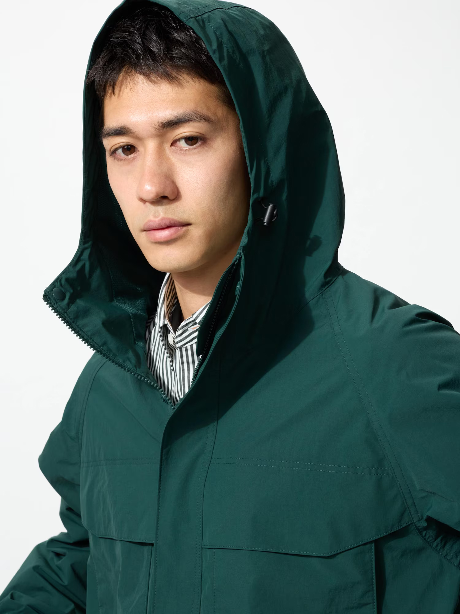 Ветровка Uniqlo Unisex, 58 темно-зеленый — фото 4
