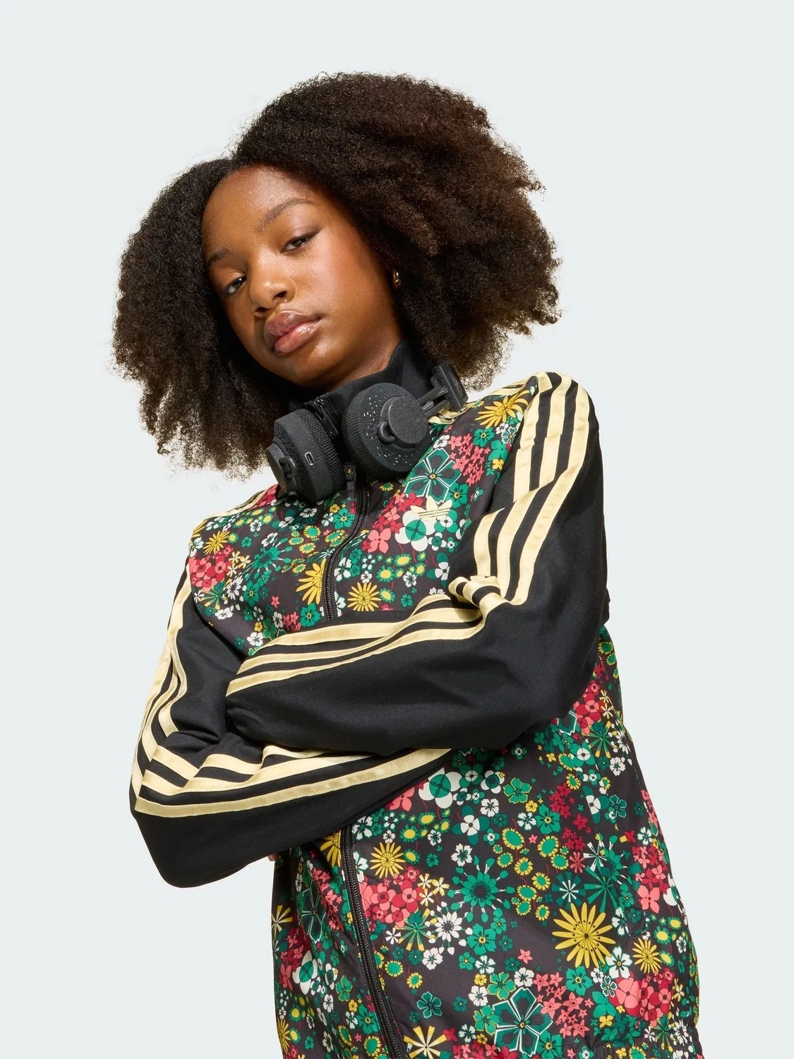 Куртка adidas Originals x Liberty London, черный — фото 4