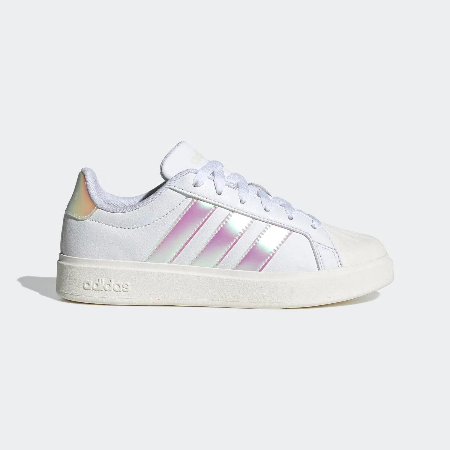Детские кроссовки с мыском из резины Adidas Sportswear, Cloud White/Iridescent/Core White — фото 2