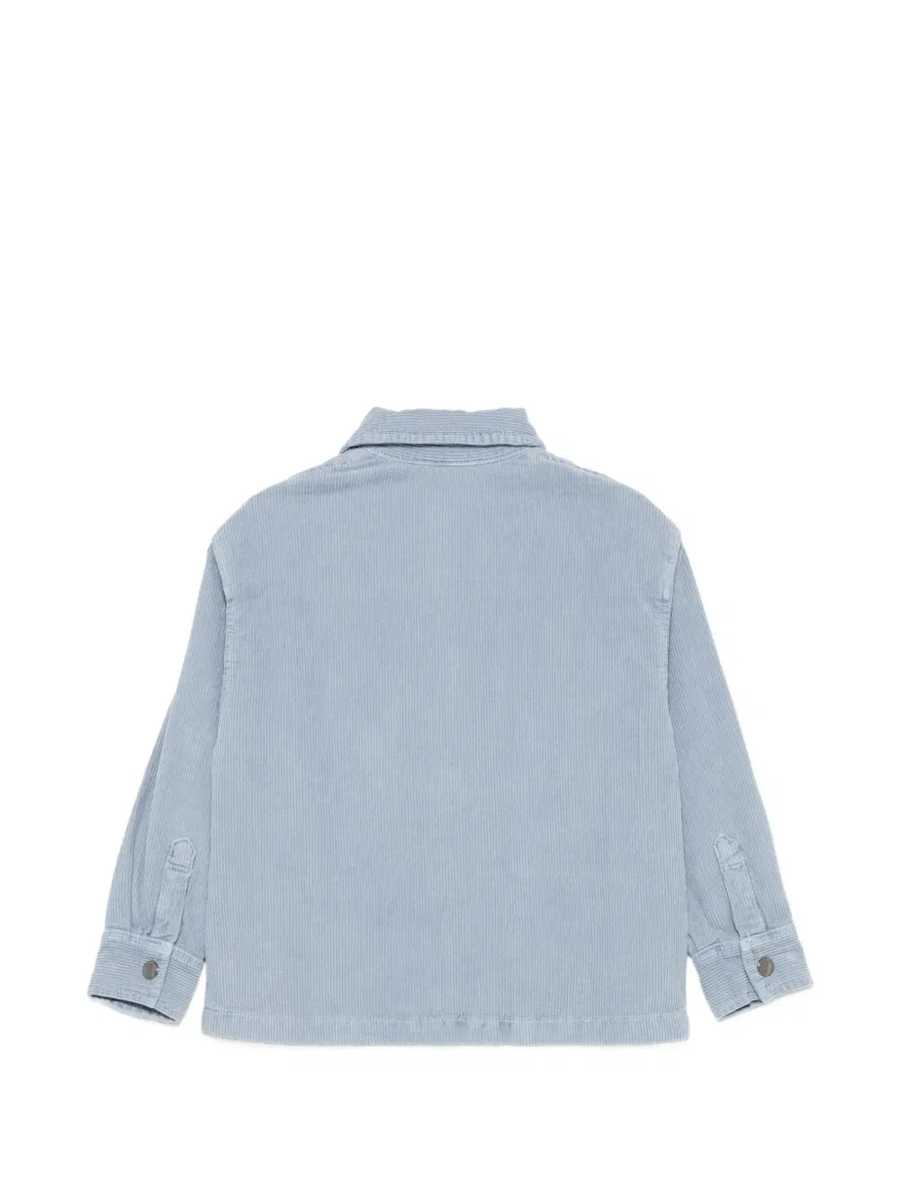 Вельветовая рубашка с логотипом Emporio Armani Kids, синий — фото 2