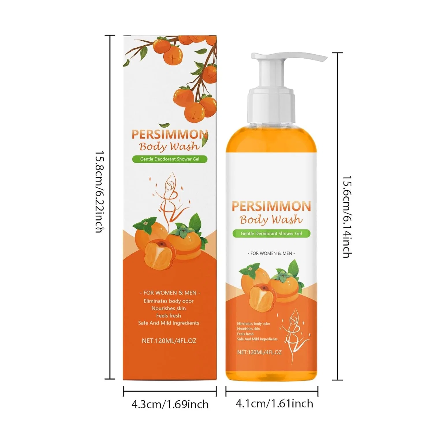 Гель для душа Persimmon Body Wash, 2 шт, 1 г, Fresh Generisch — фото 2