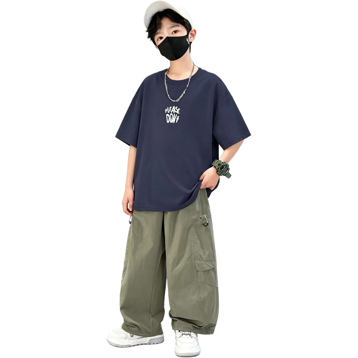 Детский спортивный комплект в стиле кэжуал MADALLO, Dark Gray
