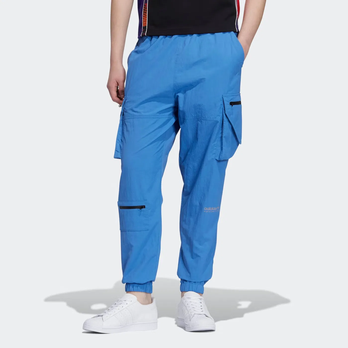 Штаны спортивные с боковым карманом Adidas, мультиколор — фото 2