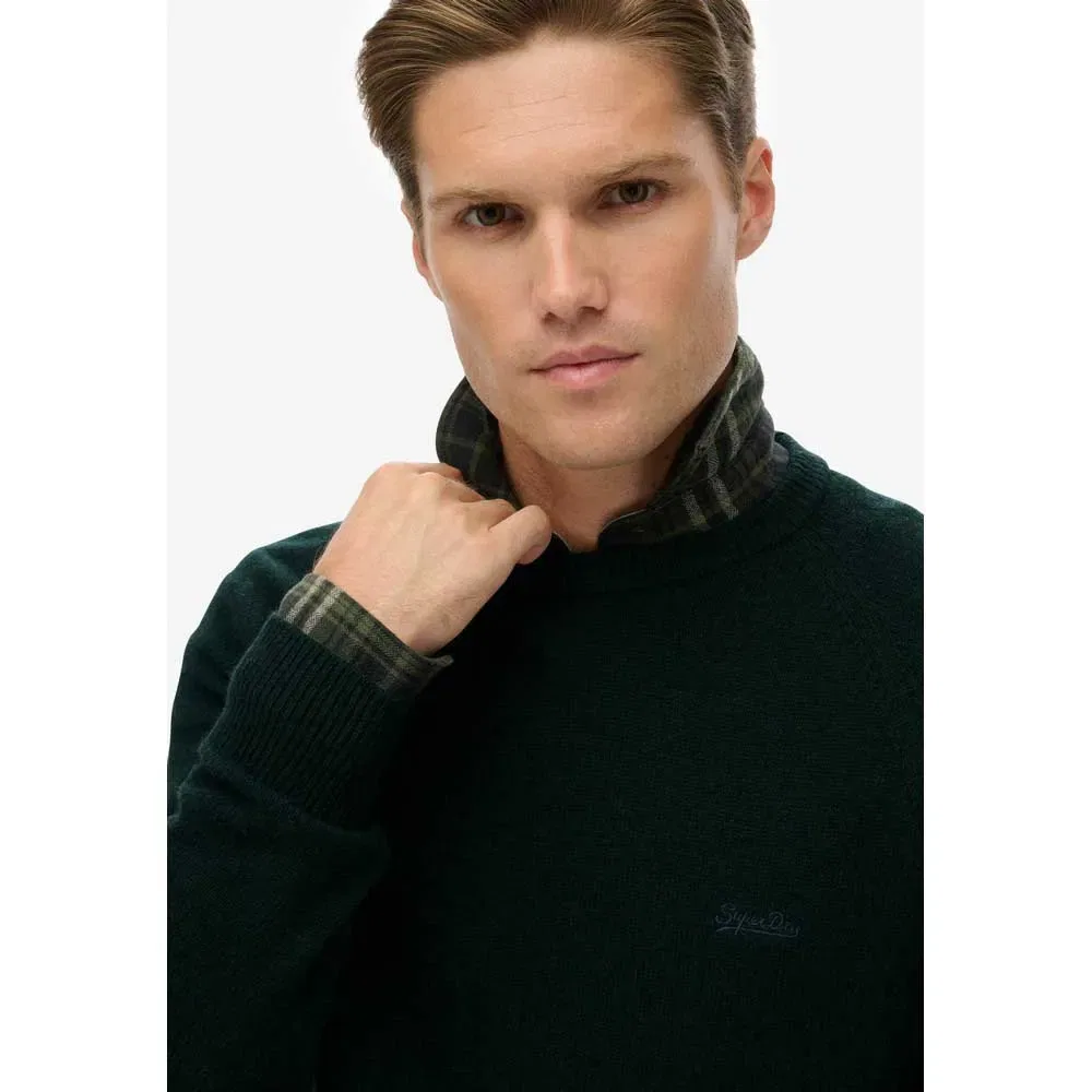 Свитер Wool Blend Superdry, зеленый — фото 4