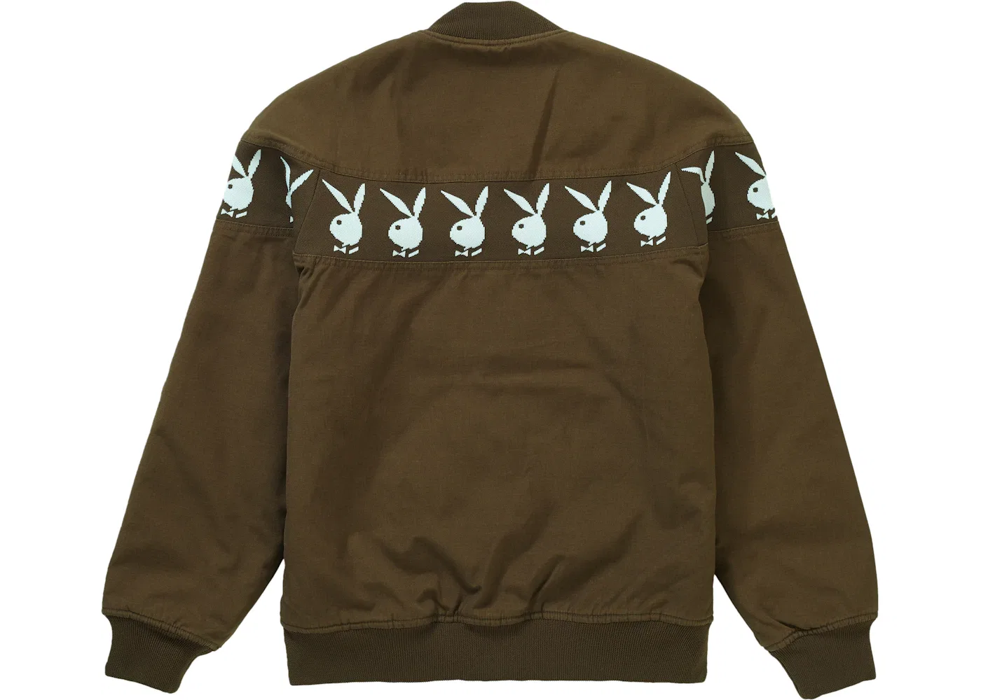 Мужская куртка-бомбер Supreme Playboy Jacket, Brown — фото 3