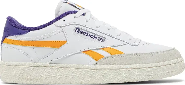 

Кроссовки club c revenge 'white bold purple' Reebok, белый