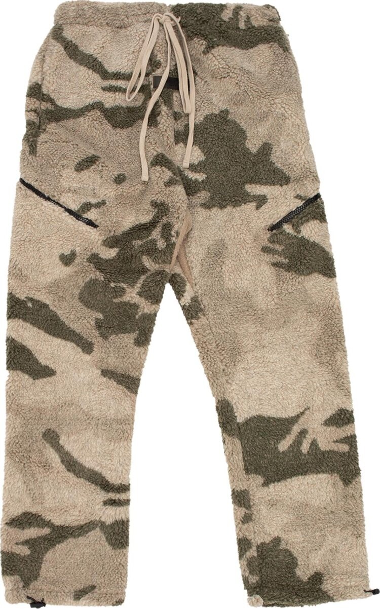 Брюки Fear of God Essentials Polar Fleece Pant 'Camo', разноцветный — фото 2
