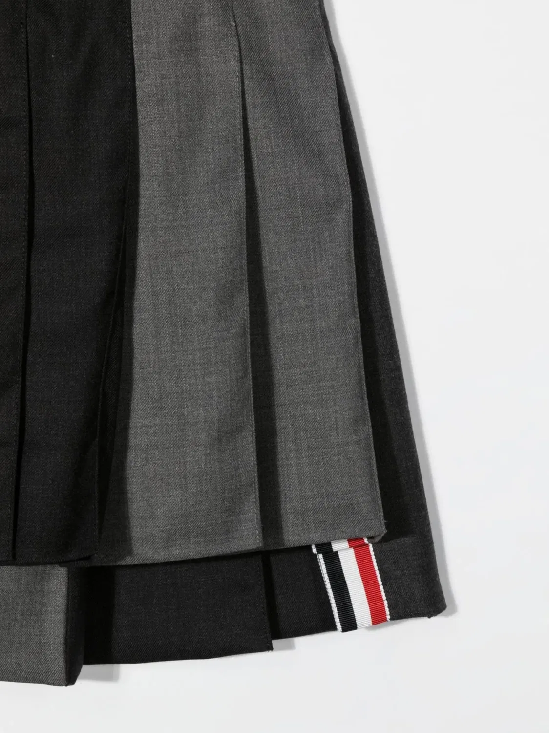 Юбка с плетением в цветах Thom Browne, серый — фото 2