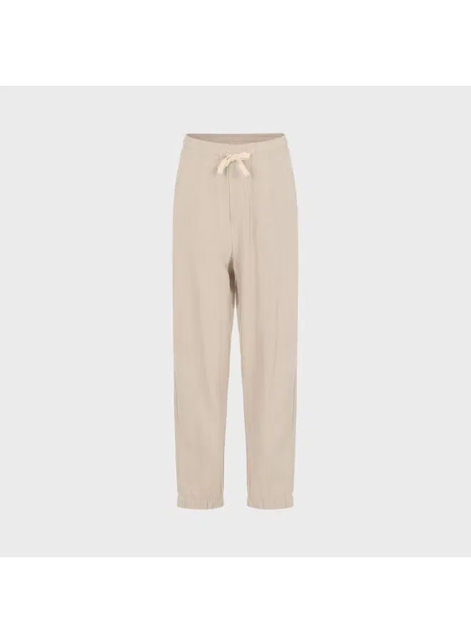 Брюки зауженные из льняной смеси Zara, абрикосовый — фото 2