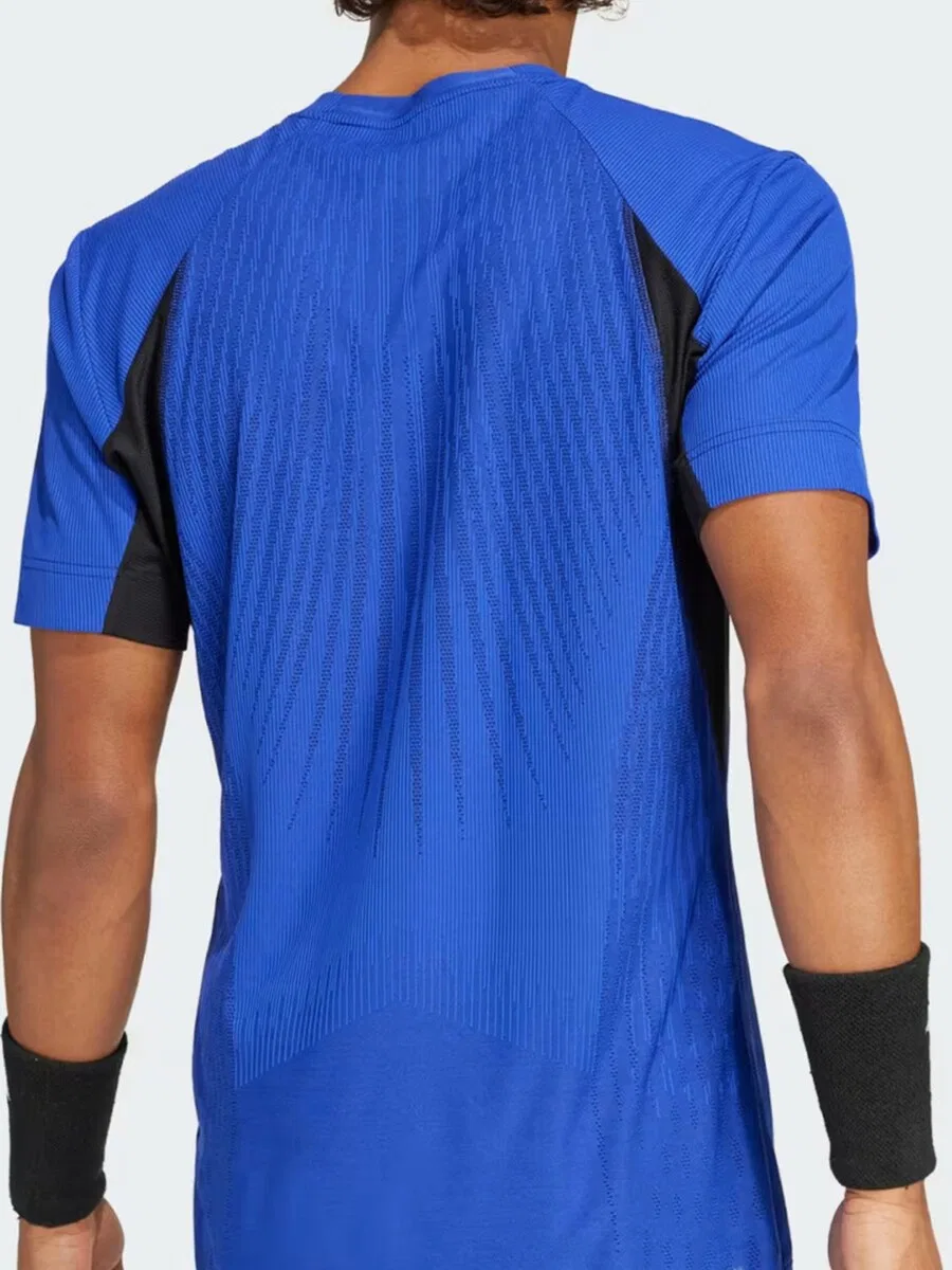 Футболка ADIDAS 'adidas Airchil Tee Pro Lucid' синего цвета — фото 3
