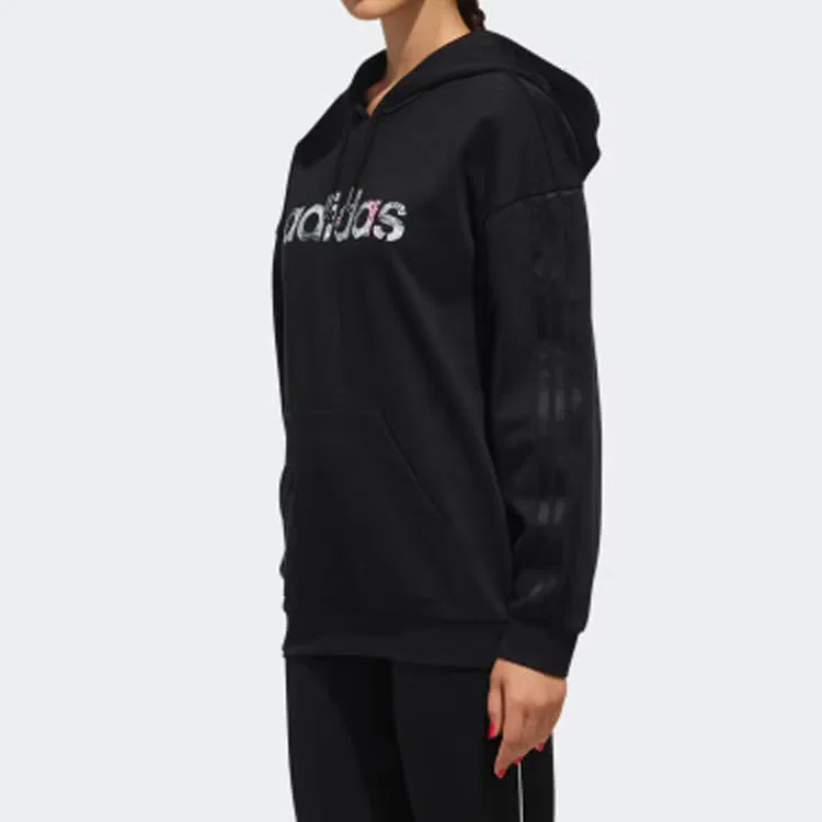 Пуловер спортивный повседневный Adidas, черный — фото 4