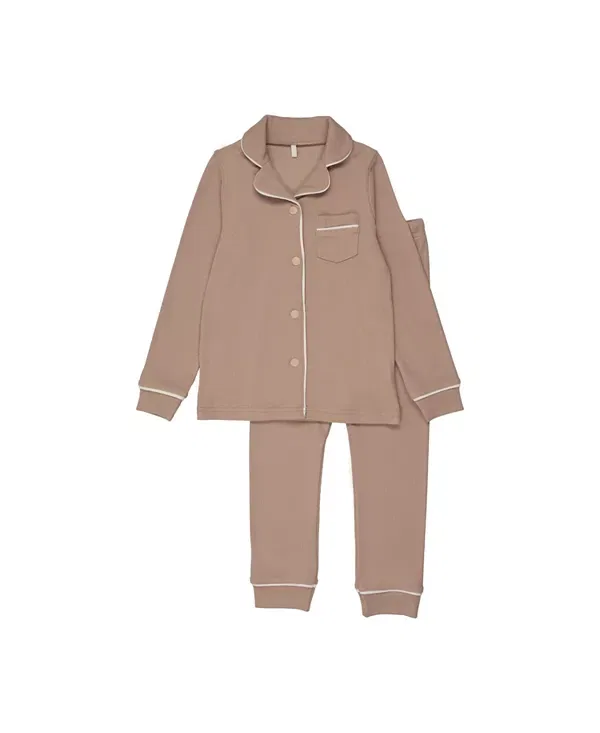 Детский комплект пижамы рифленый Grandpa Pouf, Cocoa
