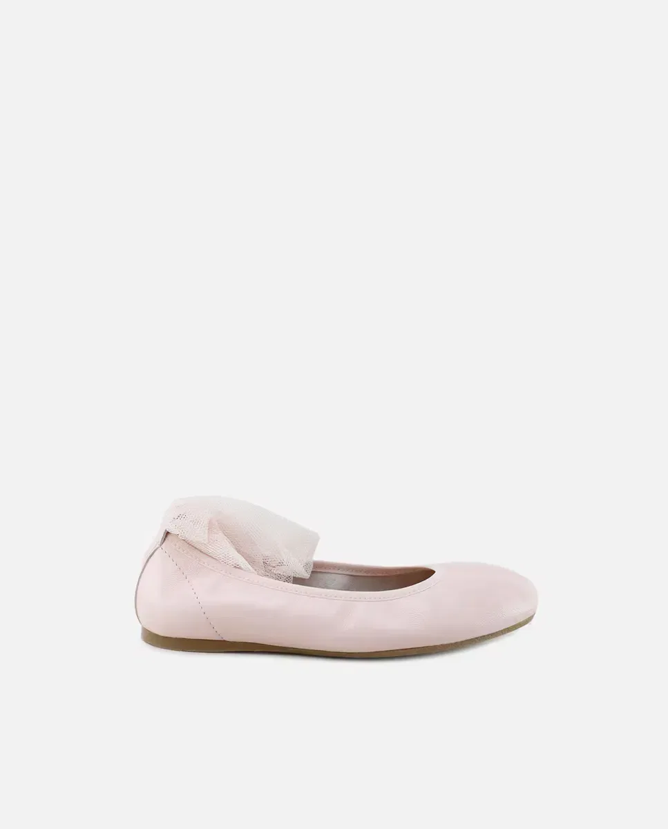 Детские балетки для девочек из мягкой кожи Eli 1957, Rosa