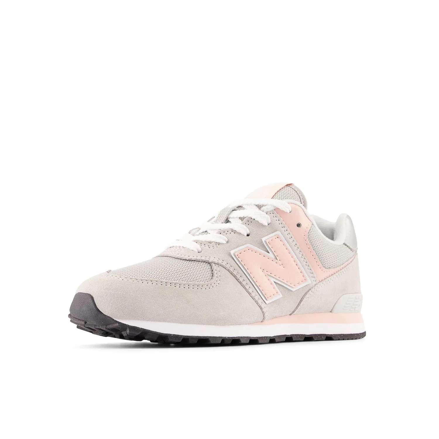 Детские кроссовки с низким верхом New Balance 574, Light Gray/Pink/Silver