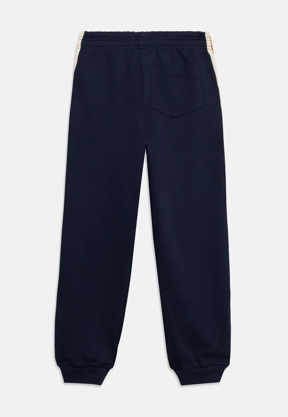 Унисекс спортивные штаны с греческой контрастной вышивкой по центру Versace, Dark Navy/Cream/Caramel — фото 2