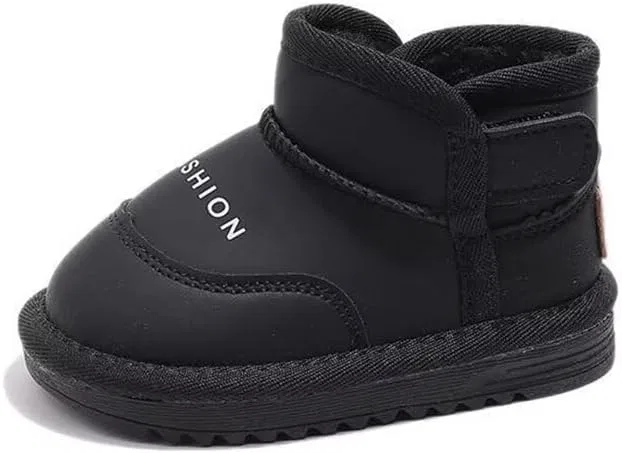 Детские зимние ботинки для снега с утеплением Zonkacen, Black