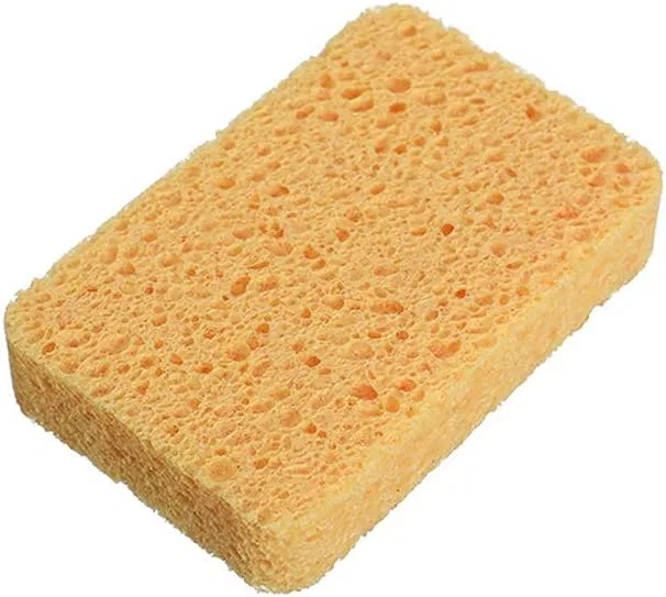 Губка для ванны, целлюлозная, бежевая, 1 шт Generic