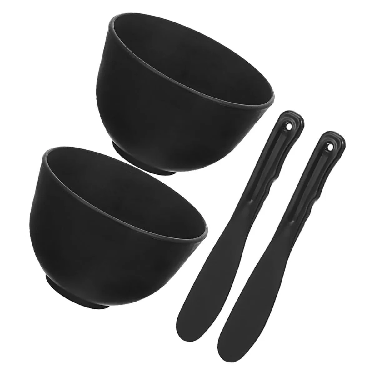 Набор для масок с миской и аппликатором, JHKNNK, 2 предмета, 10x10x7 см, Schwarz