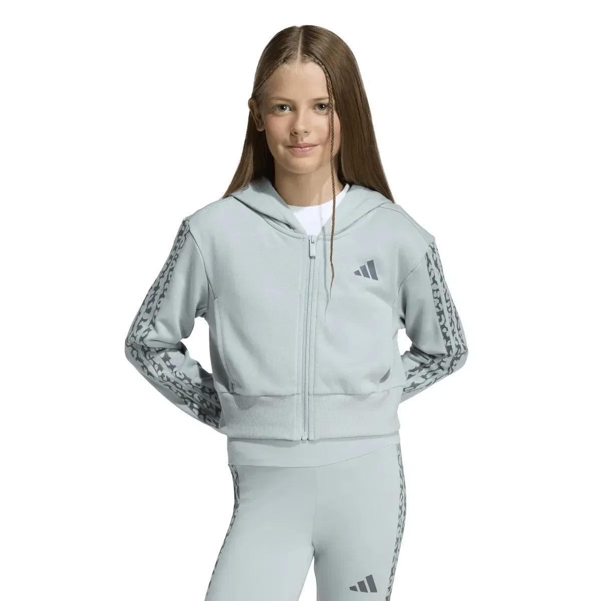 Детская худи с принтом Seasonals adidas, Verde