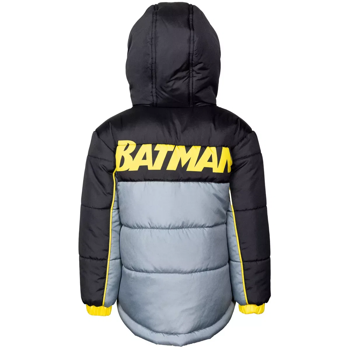 Детская куртка-пуховик с капюшоном с принтом Justice League Zip Up Puffer Jacket DC Comics, Gray — фото 4