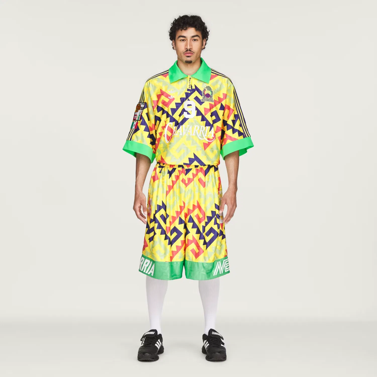 Мужские шорты с сублимационным принтом Chavarria Goalkeeper Adidas Originals, лимонный/фиолетовый/оранжевый
