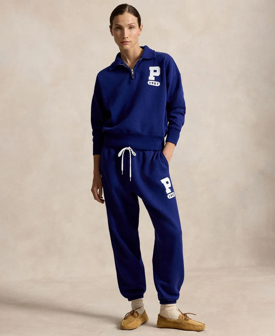 Свитшот Women's Varsity Quarter-Zip Polo Ralph Lauren, Fall Royal — фото 2