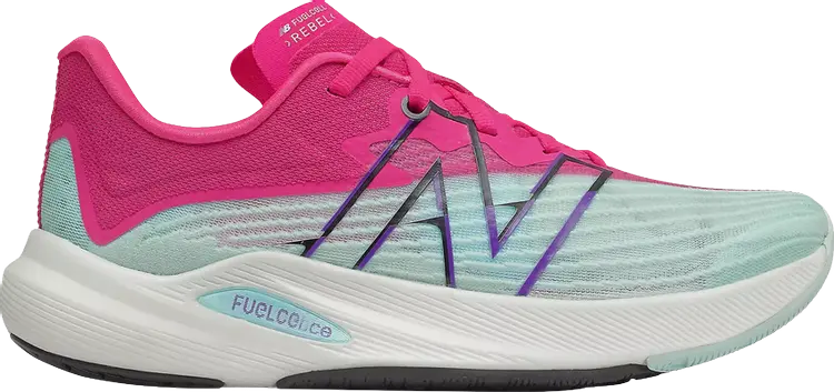 

Кроссовки New Balance Wmns FuelCell Rebel v2 'Pale Blue Pink Glow', розовый