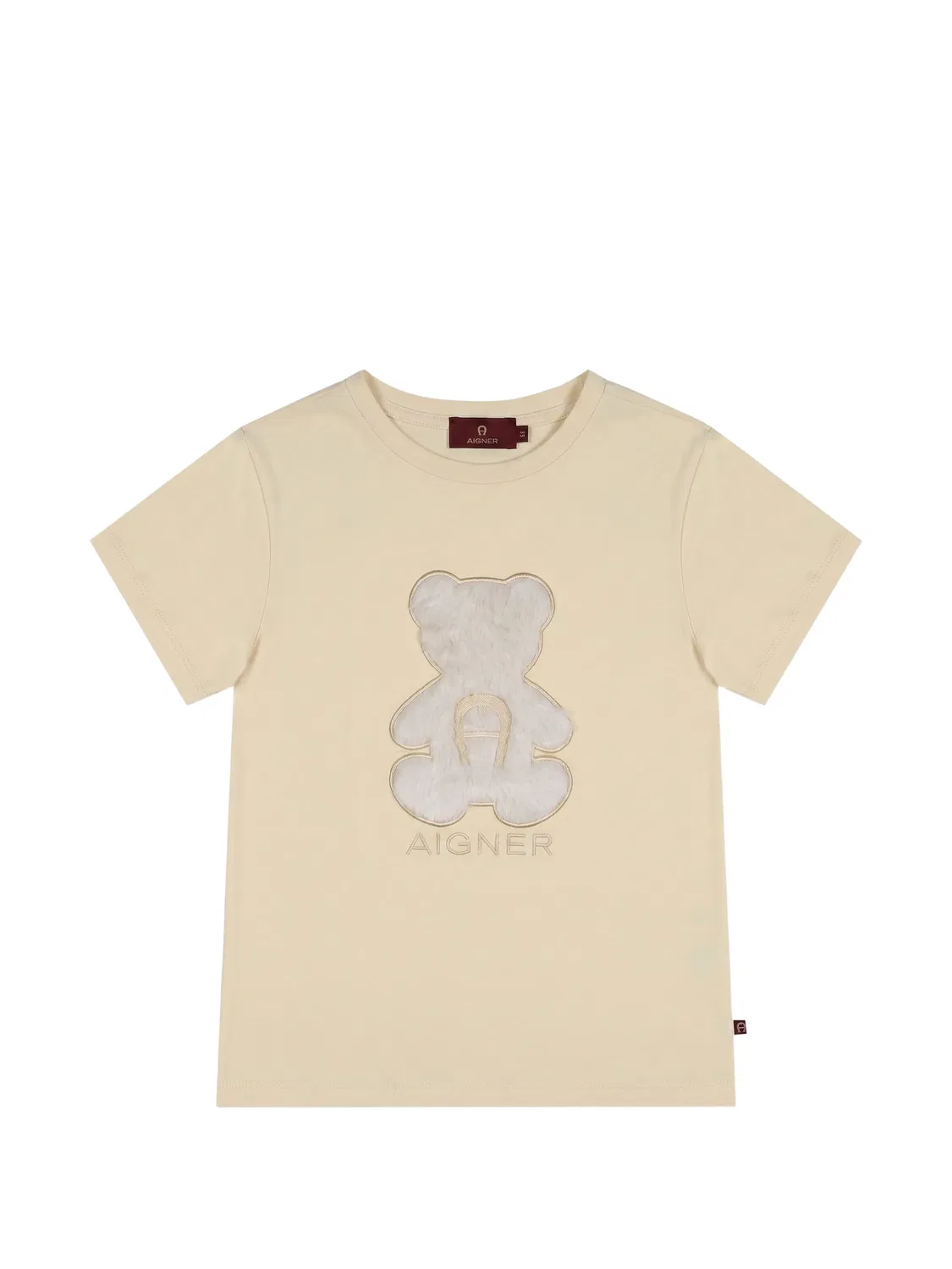 Футболка с нашивкой Aigner Kids, нейтральные цвета