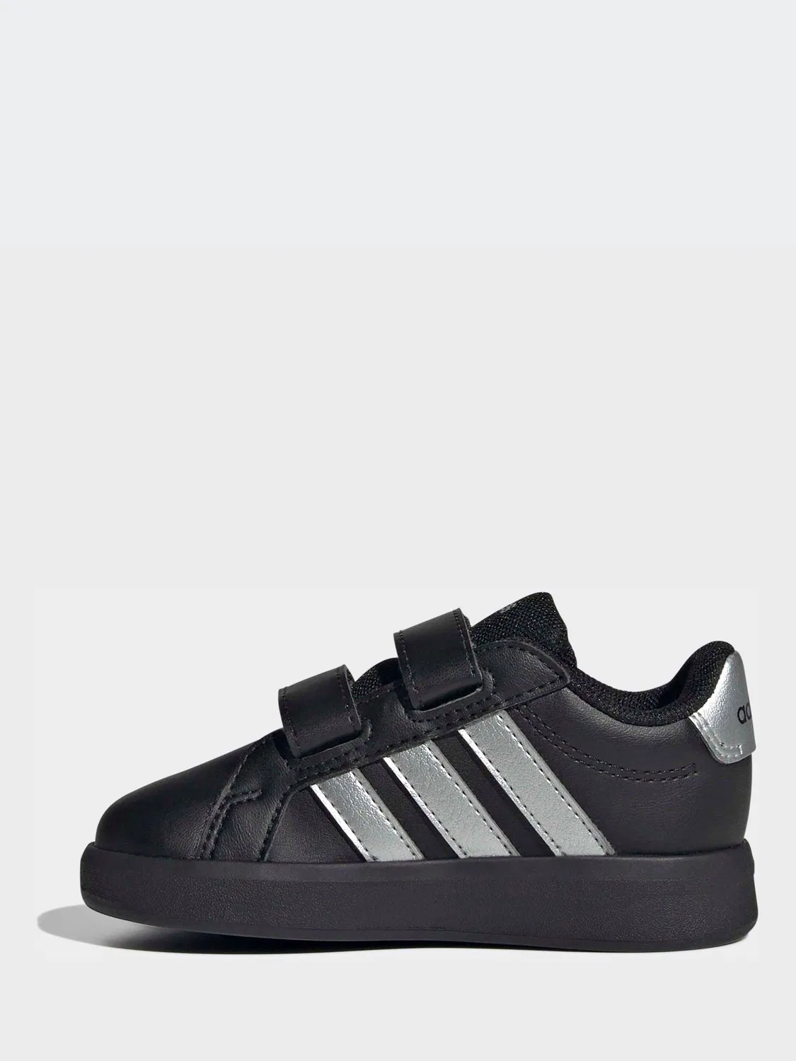 Кроссовки adidas Grand Court 3.0 для младенцев, черный/серебристый — фото 4