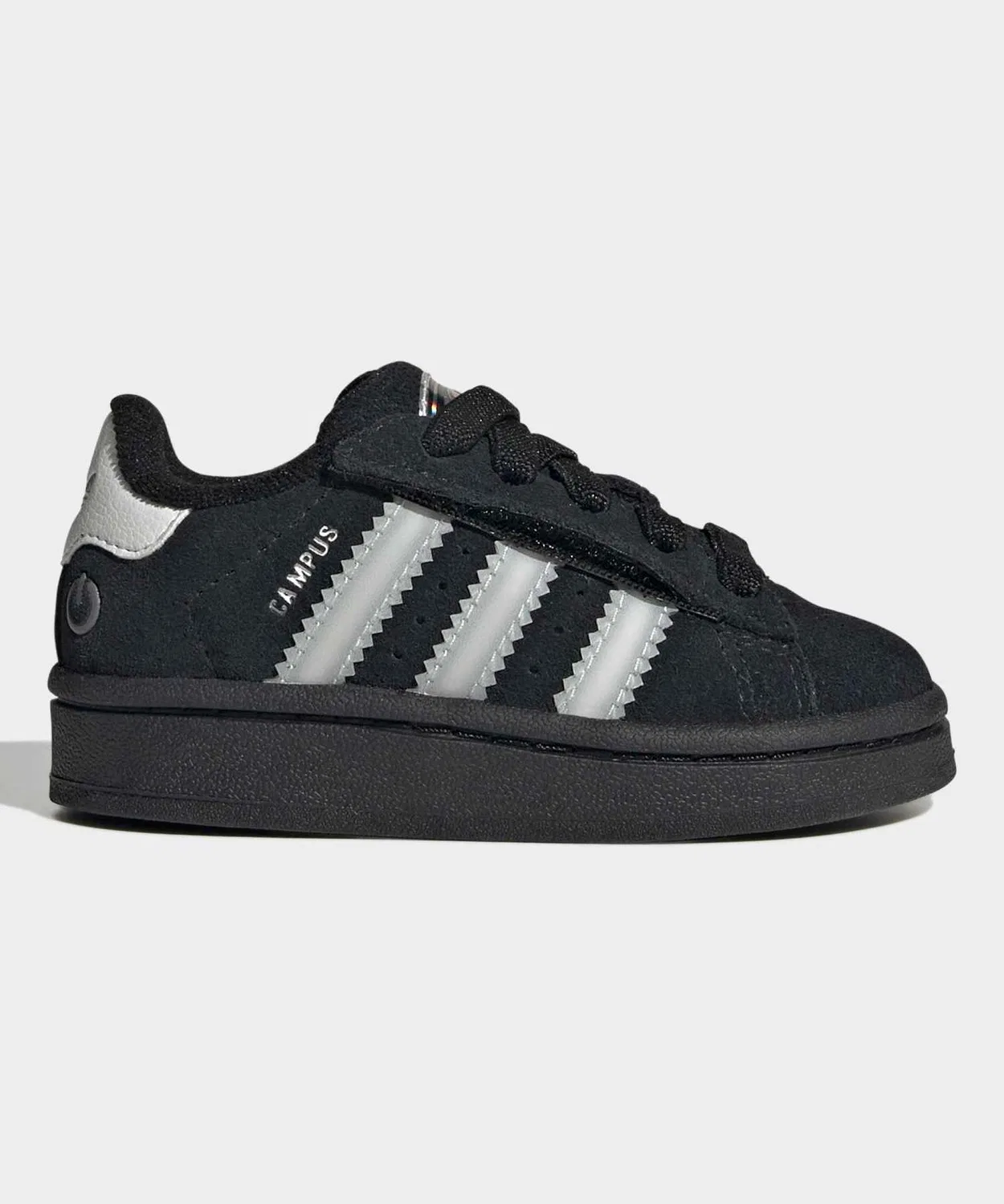 Детские кроссовки с LED-подсветкой, эластичные шнурки, Campus 00s, Adidas, Black