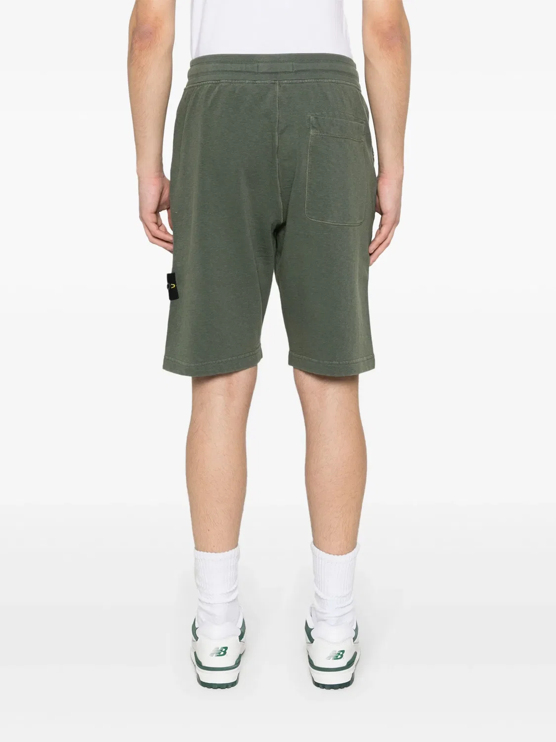 Спортивные шорты с эмблемой компаса Stone Island, зеленый — фото 3