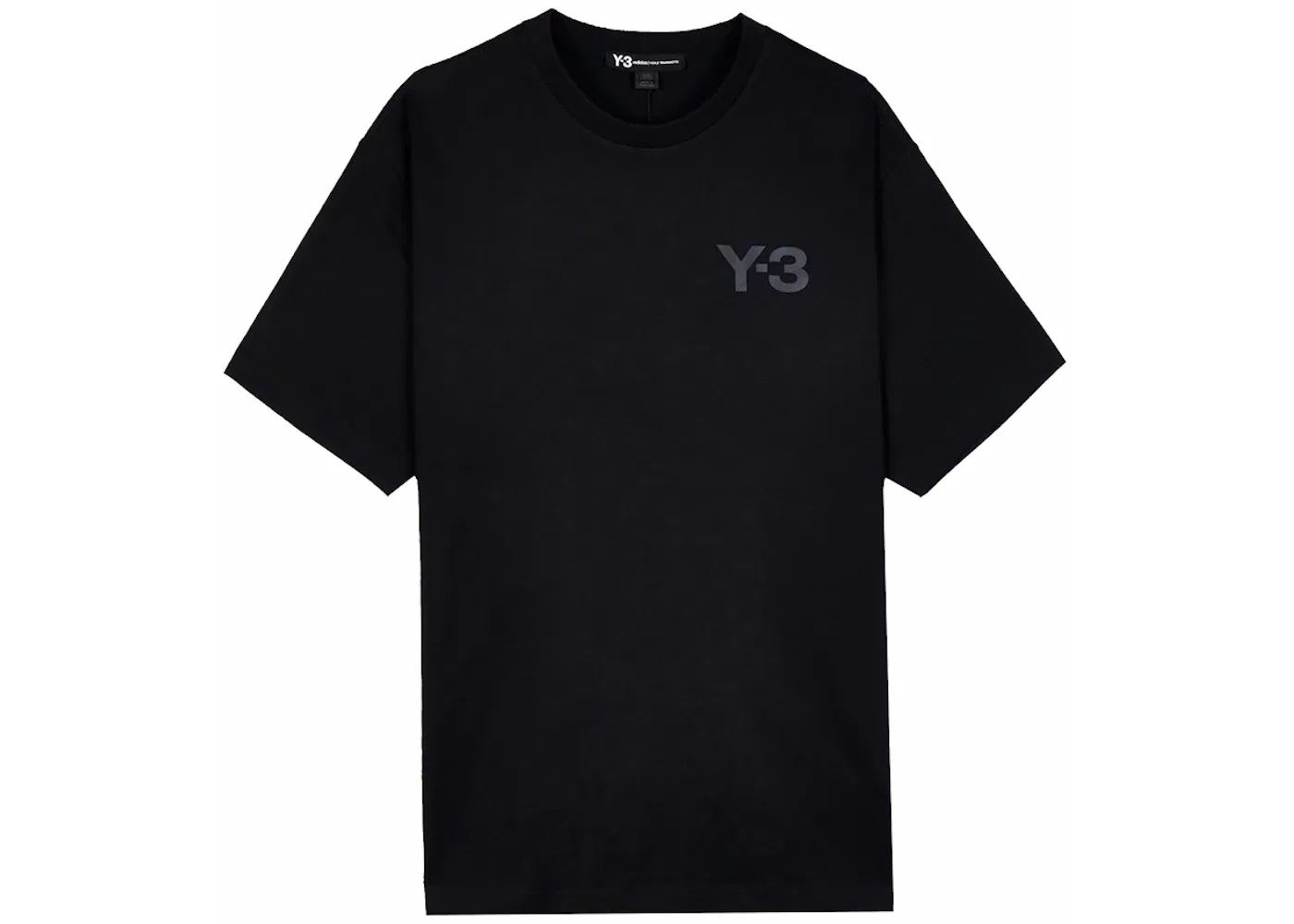 Мужская футболка с принтом Y-3 Logo Adidas, Черный