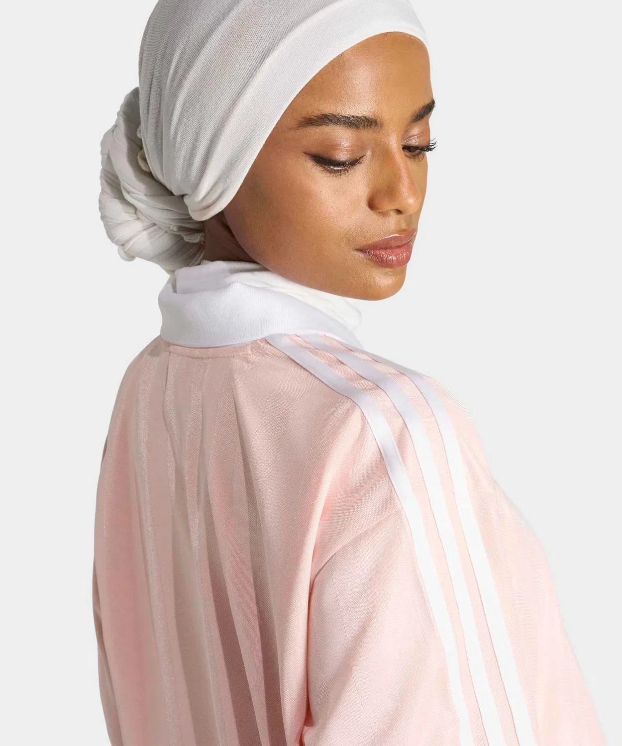 Женская футболка с длинным рукавомоверсайз Adidas Originals, Pink — фото 4