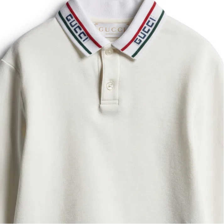 Детское поло с воротником-поло Модель Baby Polo Shirts GUCCI — фото 3