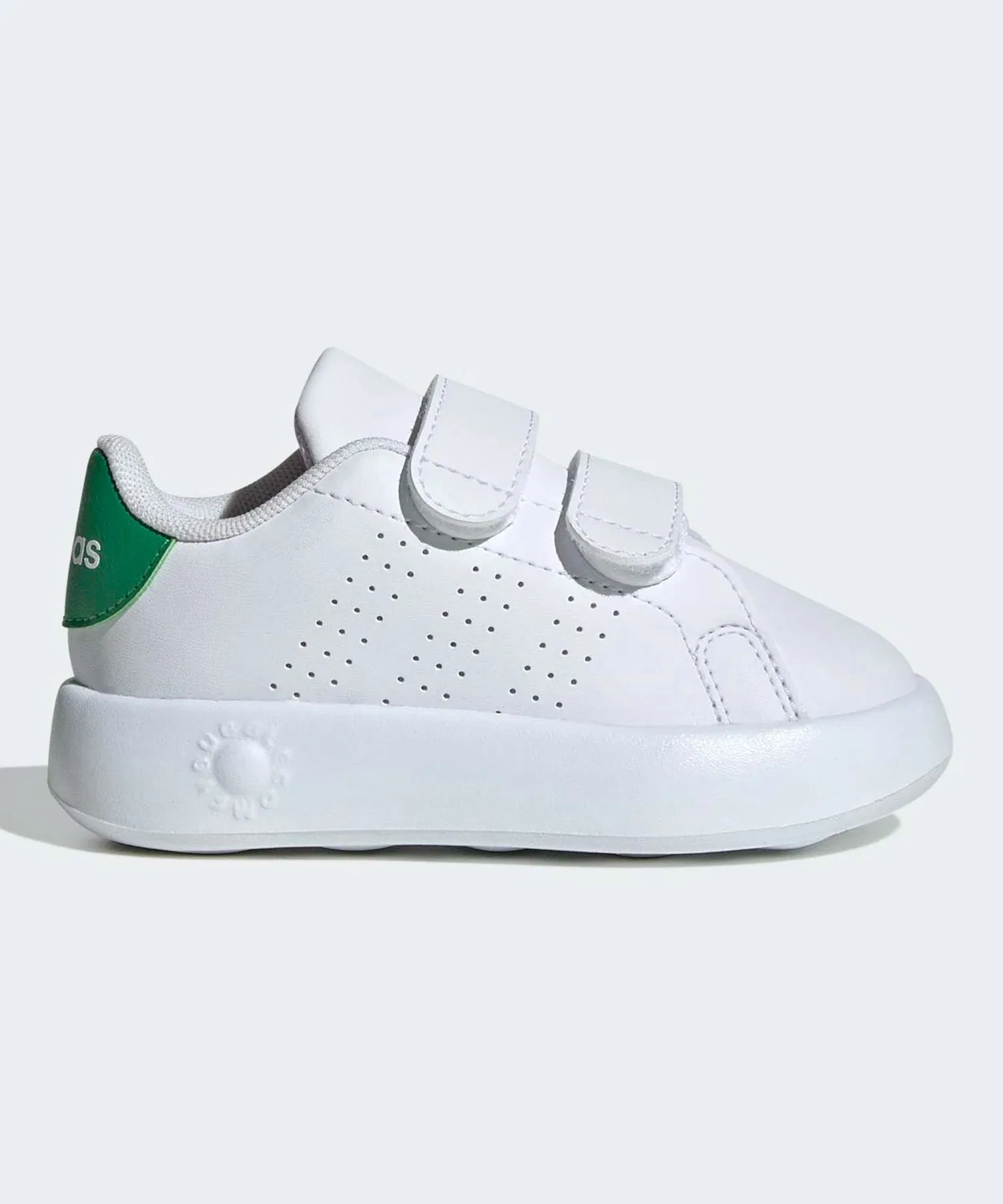 Детские кроссовки с липучками Advancourt Kids Adidas, White/Green