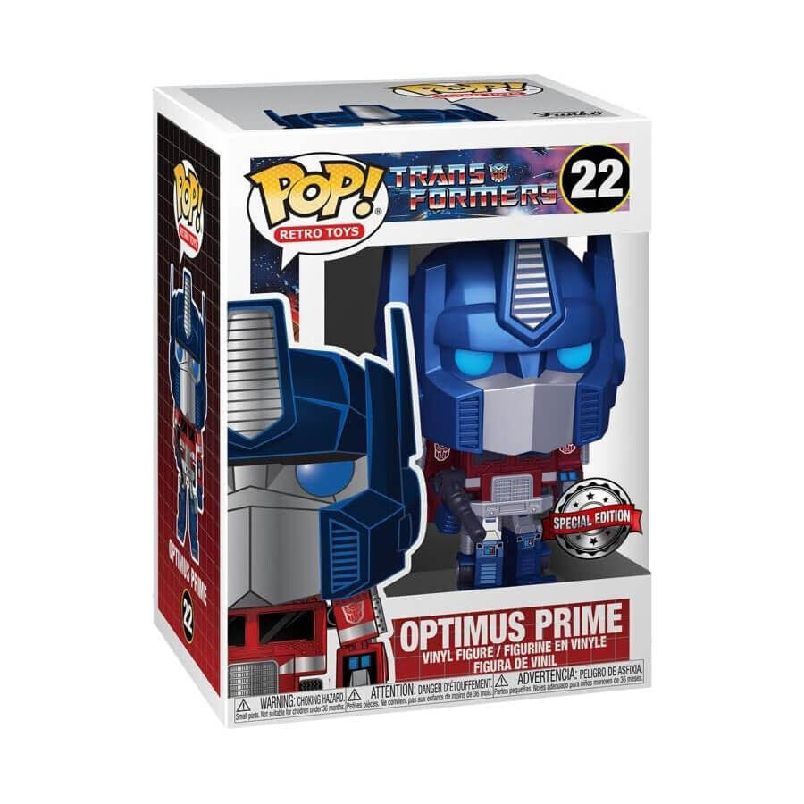 

Фигурка Funko Pop! Retro Toys: Transformers - Metallic Optimus Prime