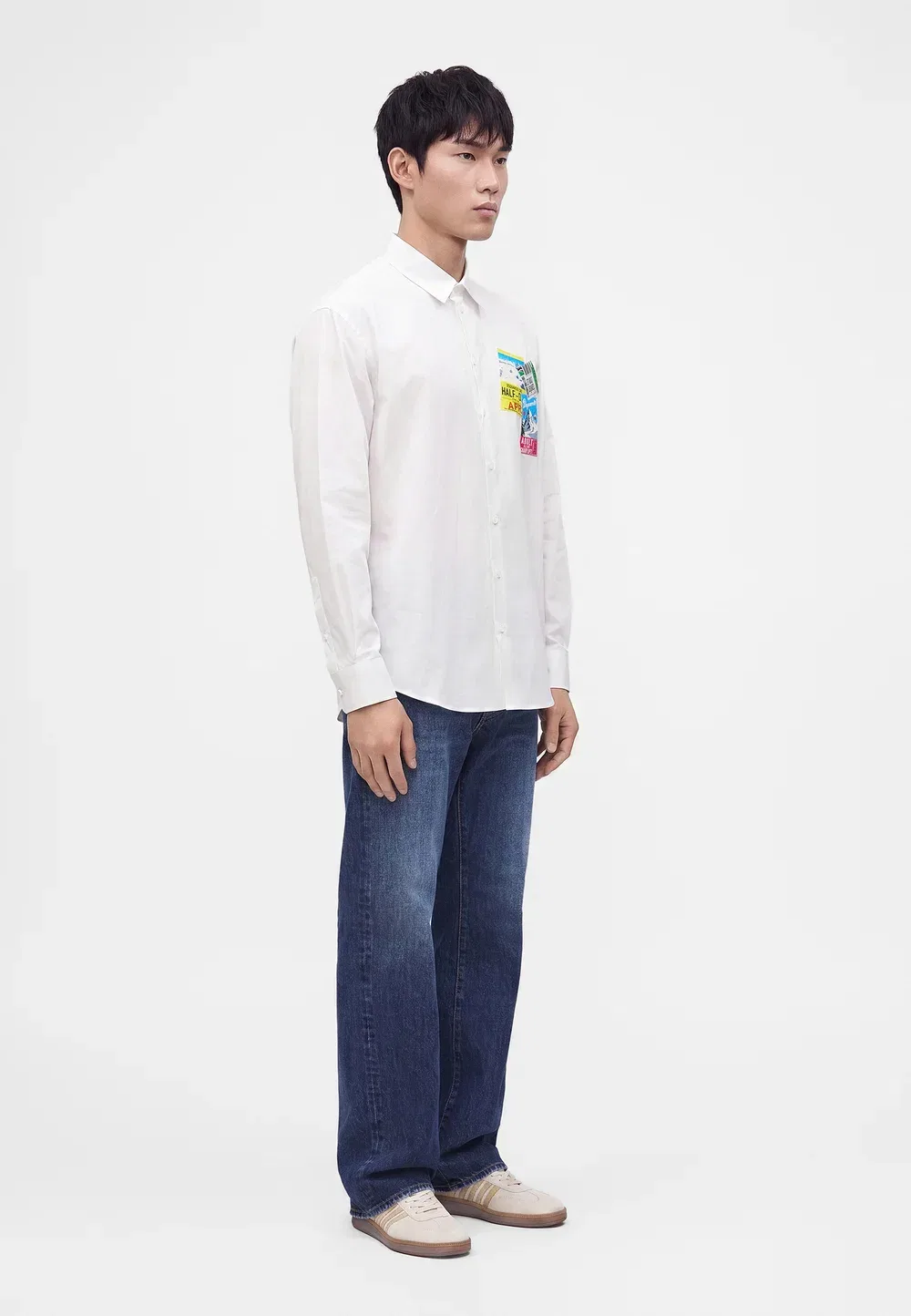 Рубашка с приспущенными плечами для ски-пасса - рубашка Dsquared2, White — фото 4