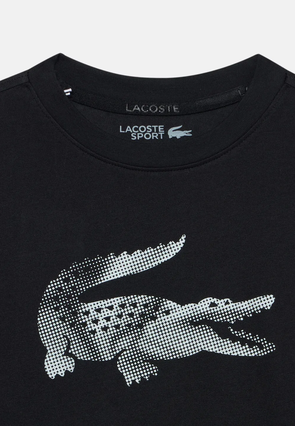 Футболка с принтом для ношения вне корта Lacoste, Noir — фото 4