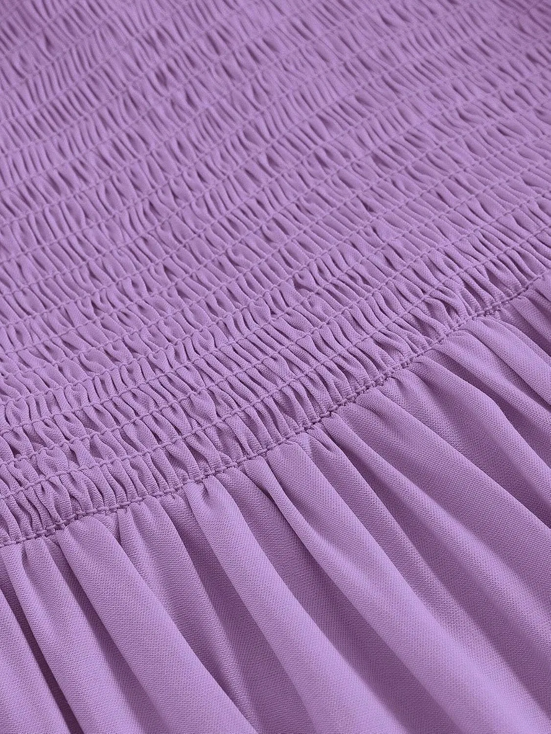 Женское повседневное платье миди с асимметричным вырезом, Purple — фото 3