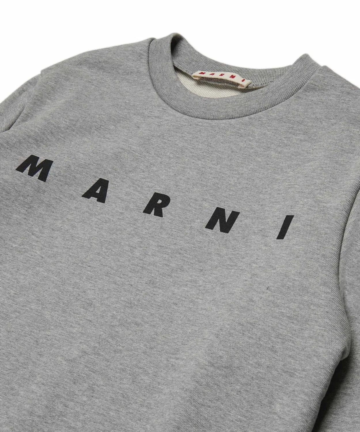 Детский свитшот с длинным рукавомс логотипом MARNI, Серый — фото 3