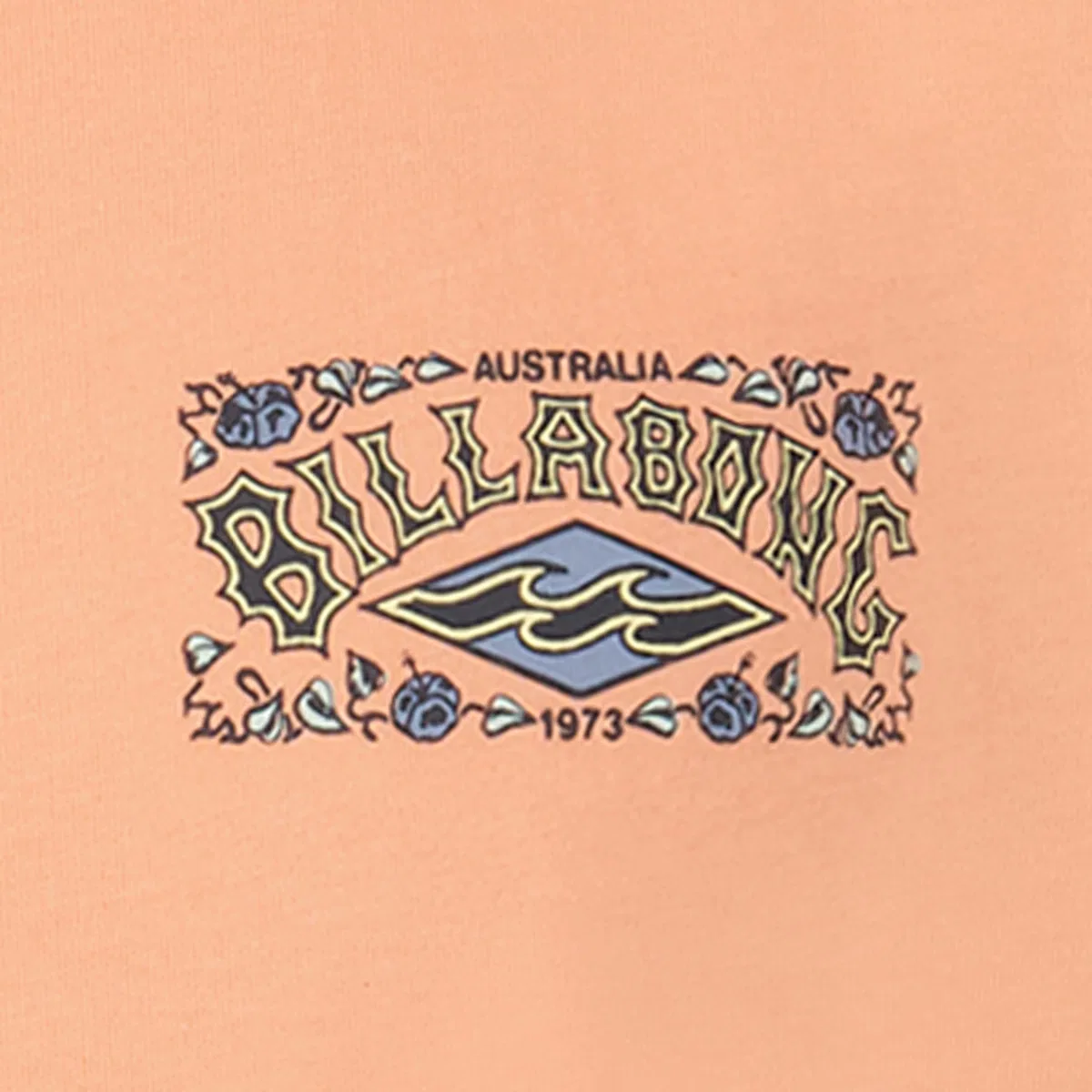 Детская футболка с коротким рукавом с принтом Flamingo Surf Billabong, Faded Orange — фото 4