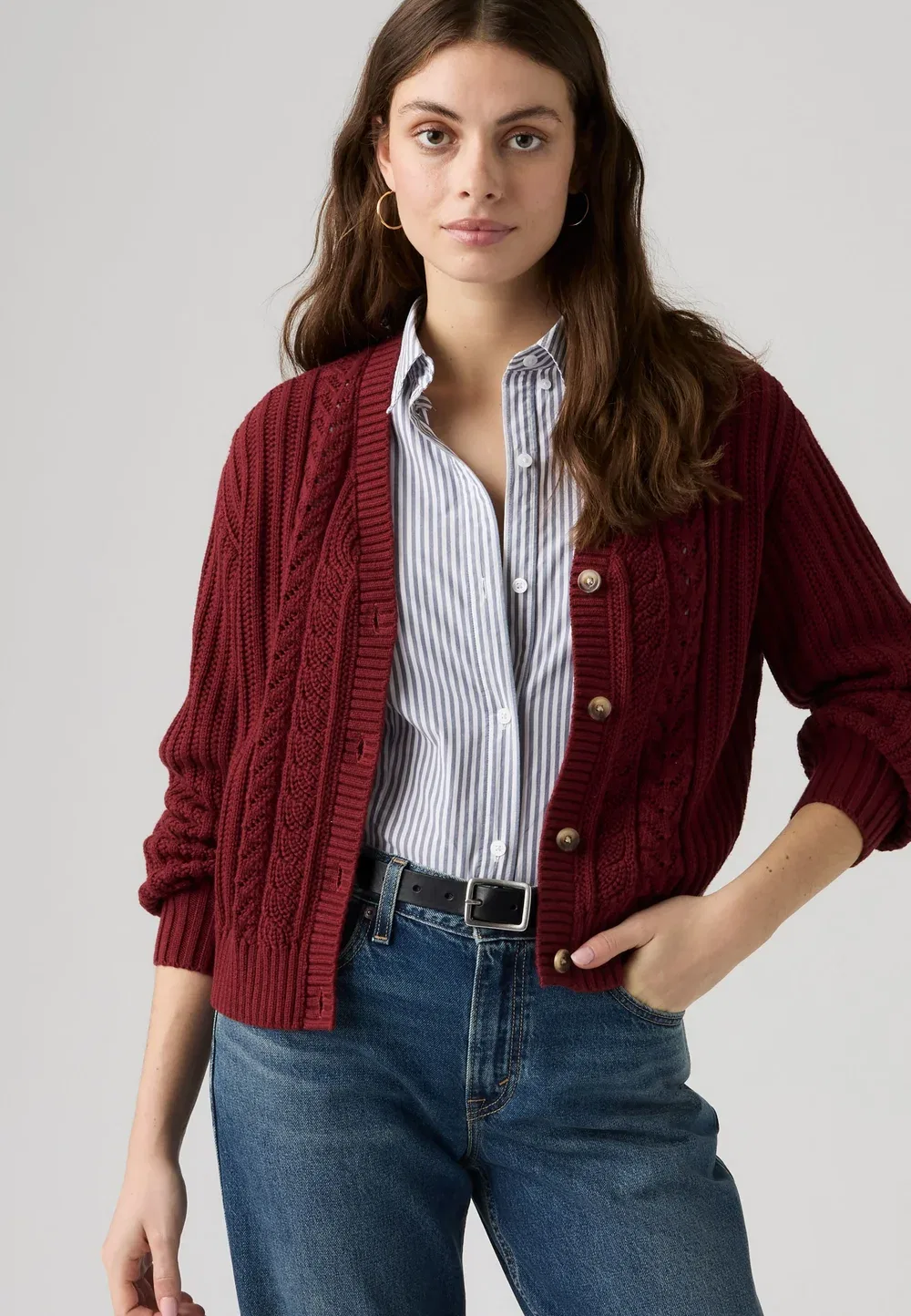 Кардиган «Снежинка» Levi'S, Warm Cabernet — фото 3