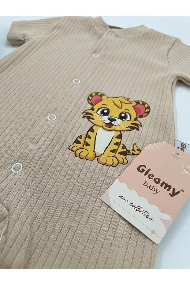 Детский комбинезон для мальчиков с принтом Gleamy, Brown — фото 2