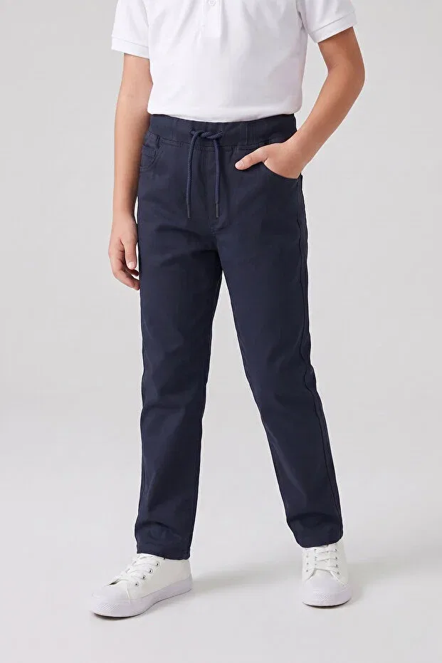 Детские брюки для мальчиков хлопковые Regular Nacar Çarşı, Navy Blue