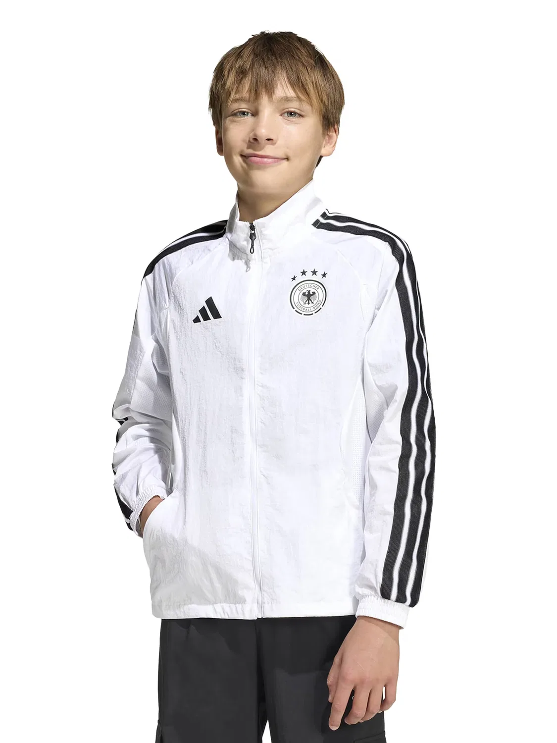 Спортивная куртка Adidas Performance DFB HAN белого цвета — фото 4