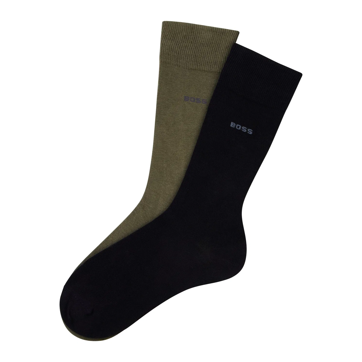 Мужские носки из микса хлопка с эластаном BOSS, Medium Green — фото 2