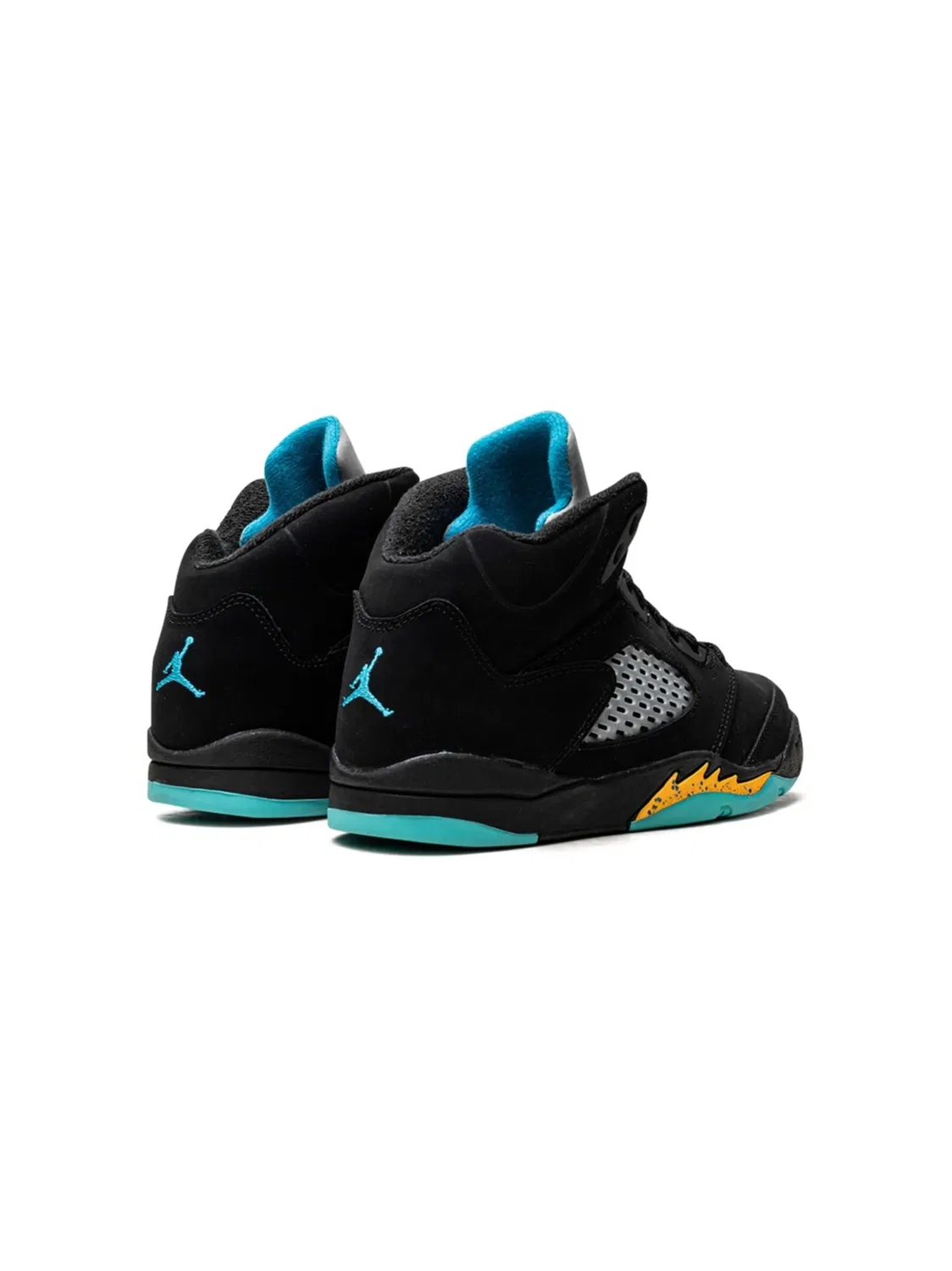 Кроссовки Air Jordan 5 Aqua, черный — фото 4